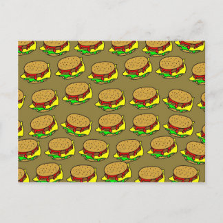 Burger Wallpaper Postcard