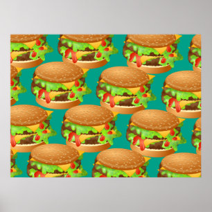 Burger Wallpaper Poster