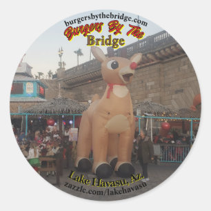 Burgers by the Bridge lake Havasu Classic Round Sticker
