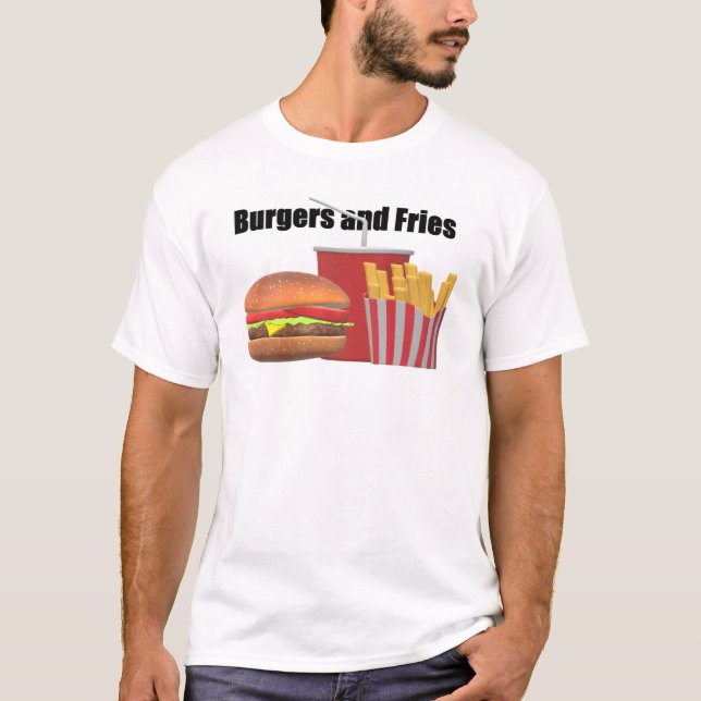 Burgers & Fries T-Shirt (Front)