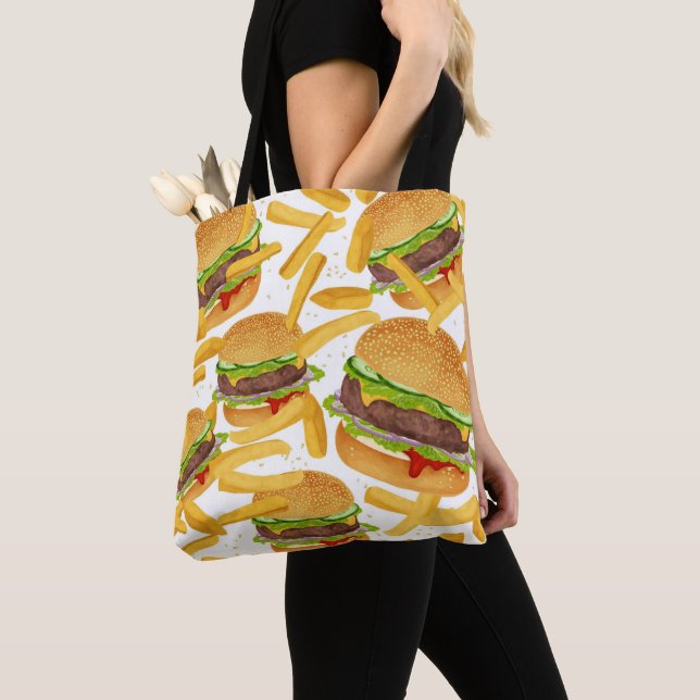 Burgers & Fries   Tote Bag (Close Up)