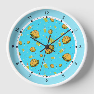 Burgers pattern clock