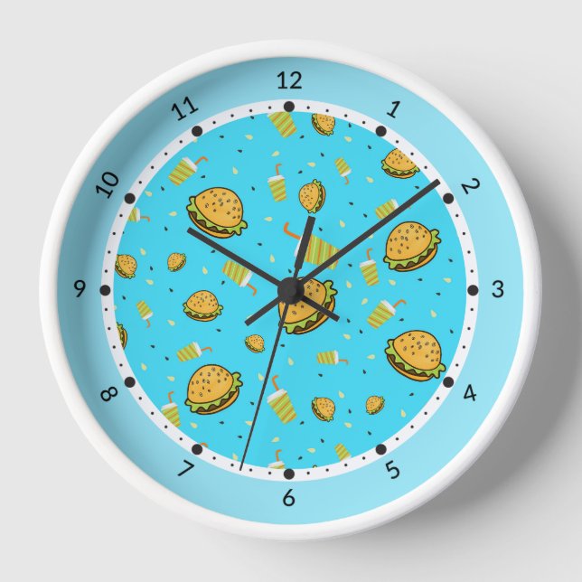 Burgers pattern clock (Front)