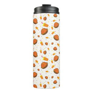Burgers pattern thermal tumbler