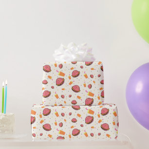 Burgers pattern wrapping paper