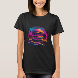 Burgers Synthwave 80s Retrowave Aesthetic 1 T-Shirt