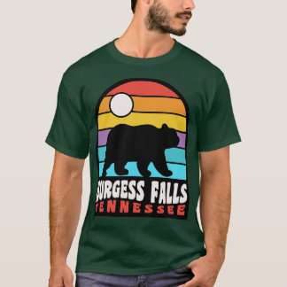 Burgess Falls State Park Hiking Tennessee Bear Ret T-Shirt