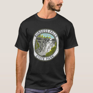Burgess Falls State Park Tennessee Badge Vintage T-Shirt