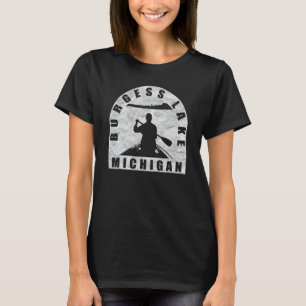 Burgess Lake Canoeing Michigan T-Shirt