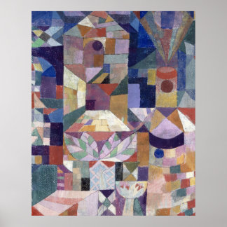 Burggarten (1919) Paul Klee. Poster