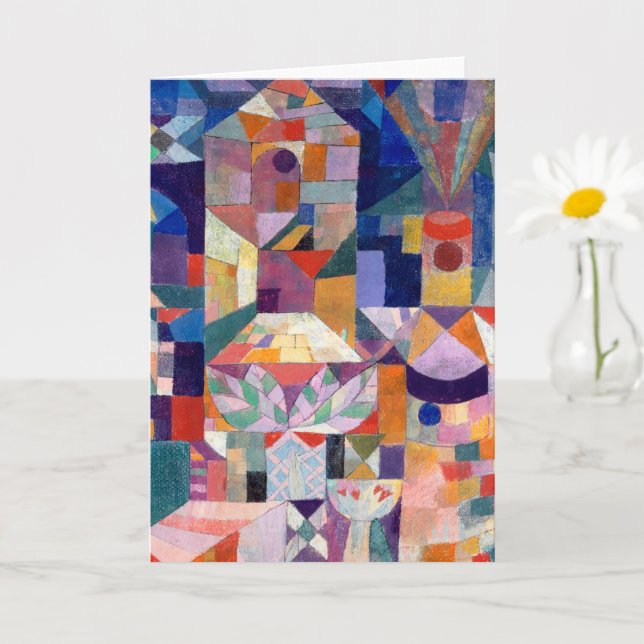 Burggarten (Castle Garden) - Paul Klee - Card (Small Plant)