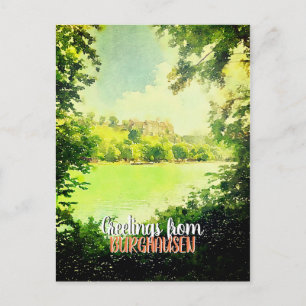 Burghausen Wöhrseebad  in Bavaria Postcard