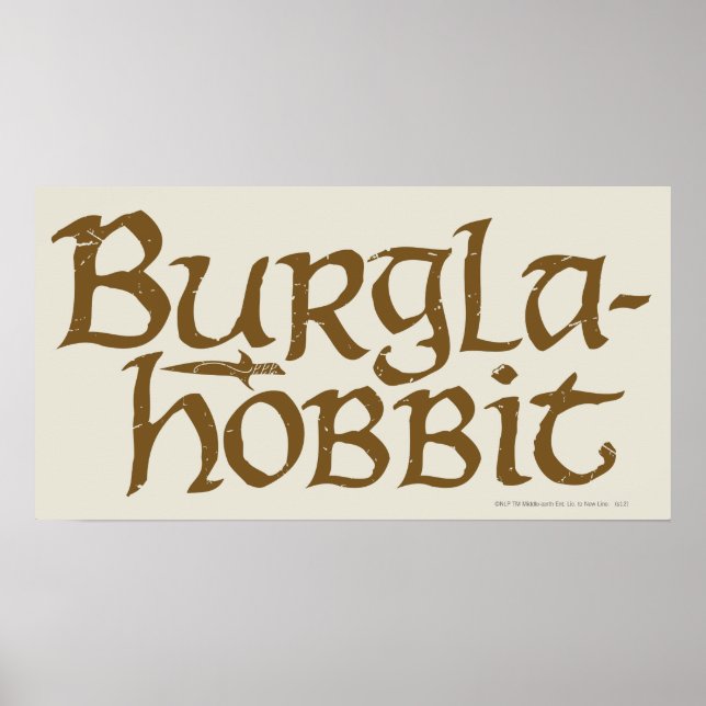 Burgla Hobbit Poster (Front)
