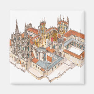 Burgos Cathedral. Spain Magnet