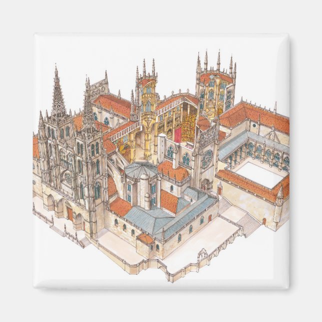 Burgos Cathedral. Spain Magnet (Front)