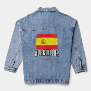 Burguillos Spain Es Flag City - Bandera Ropa - Denim Jacket