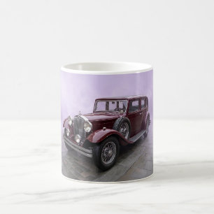 Burgundy 1930's Luxury Sedan Coffee Mug