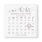 Burgundy 5 Rows Calendar Save the Date Wedding