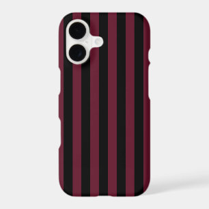 Burgundy and black stripes