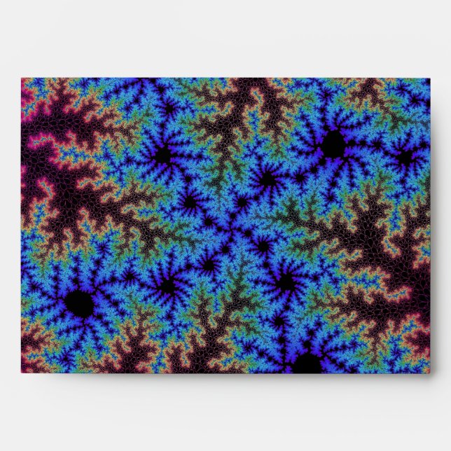 Burgundy and Blue Speckle Envelopes (Front)
