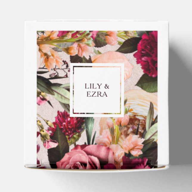 BURGUNDY AND BLUSH FAVOUR BOX (Top)