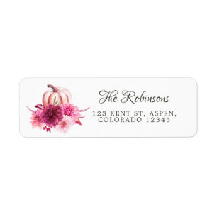 Burgundy and Blush Floral Thanksgiving