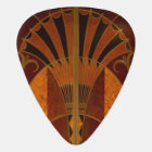 Burgundy and Gold Art Deco Standard Guitar Pick