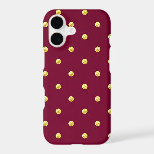 Burgundy and Gold Dot