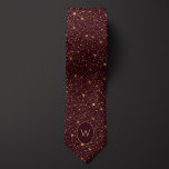 Burgundy and Gold Neuron Network Tie<br><div class="desc">Illuminate your style quotient with this Burgundy and Gold Neuron Network Science Necktie. This designer necktie features a captivating pattern of interconnected neurons, symbolising wisdom and intelligence, making it a striking statement piece. The compelling neural design depicted in contrasting hues of rich burgundy and glistening gold, captures the intricate beauty...</div>