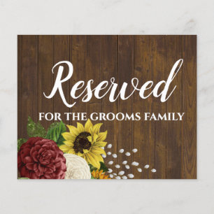 Burgundy and Sunflowers Themed Wedding Budget