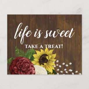 Burgundy and Sunflowers Themed Wedding Budget