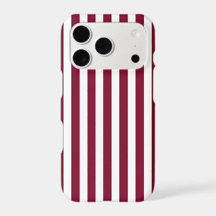 Burgundy and white candy stripes