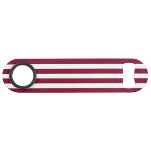 Burgundy and white candy stripes