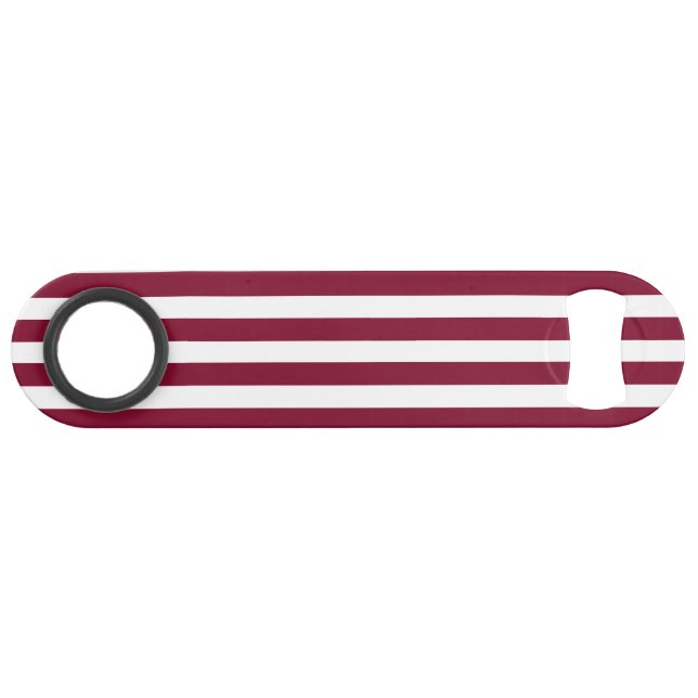 Burgundy and white candy stripes (Back Horizontal)