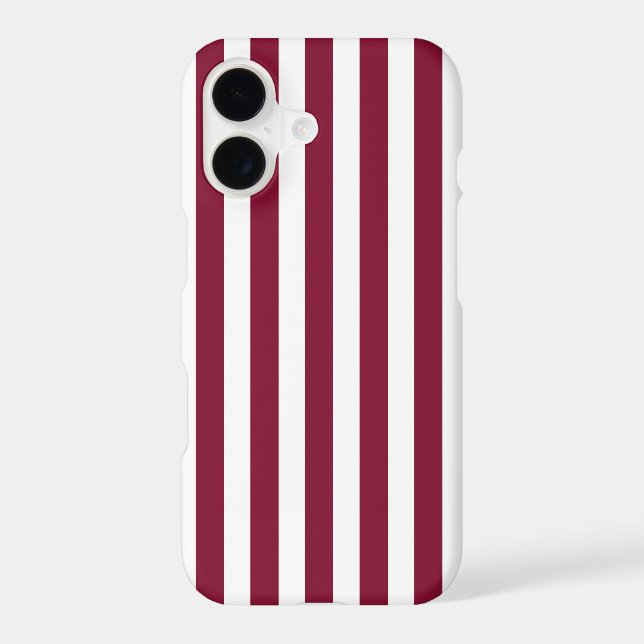 Burgundy and white candy stripes (Back)