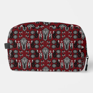 Burgundy Anglo Saxon Art Print Dopp Kit
