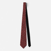 Burgundy Animal Print