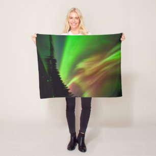 Burgundy Aurora Fleece Blanket