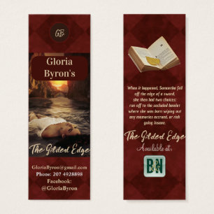 Burgundy Author's Promotional Material Bookmarks