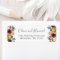 Burgundy Autumn Floral Return Address Label