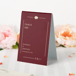 Burgundy Autumn Wedding