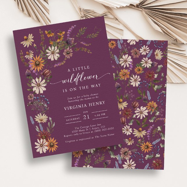 Burgundy Baby Shower Invitation (Burgundy Baby Shower Invitation
)