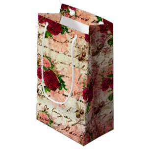 Burgundy Bee Series Design Three Small Gift Bag