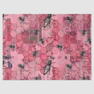 Burgundy Bee Series Design Twelve Tissue Paper