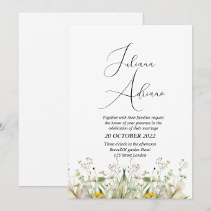 Burgundy Bliss: Elegant Floral Vine Pattern in Win Invitation