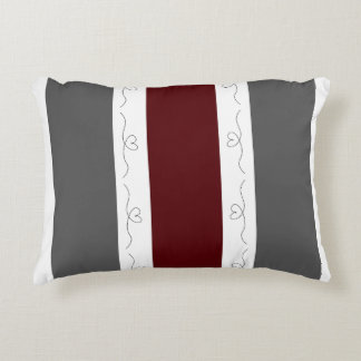 Burgundy Blizzard Love Decorative Cushion