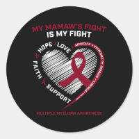 Burgundy Blood Cancer Mamaw Fight Multiple Myeloma