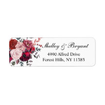 Burgundy Bloom Blush Floral Wedding