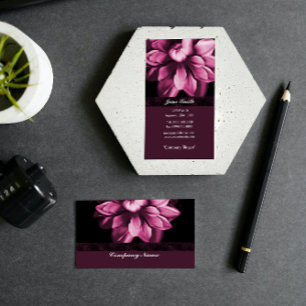 Burgundy Bloom Business Card