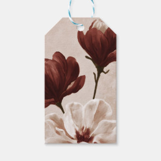 Burgundy Bloom | Personalised Deep Red Floral Gift Tags